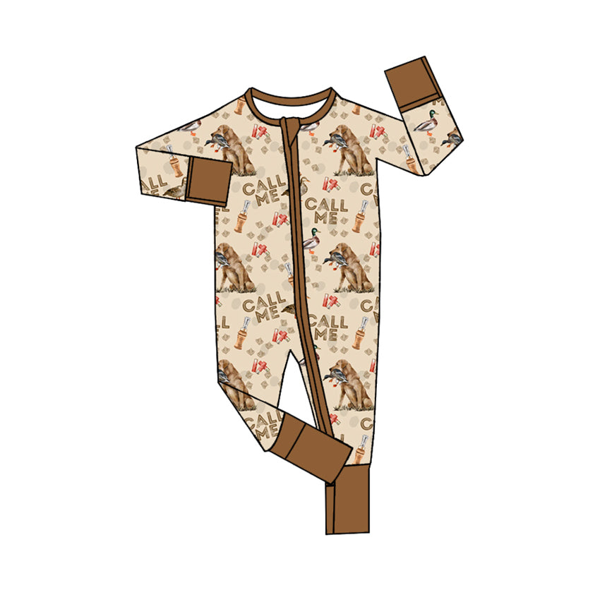 Pre-order LR1991 Baby boys hunting zipper romper ( Deadline Oct.7 )