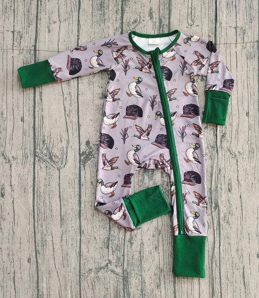 Pre-order LR2886 baby boys duck long sleeves romper