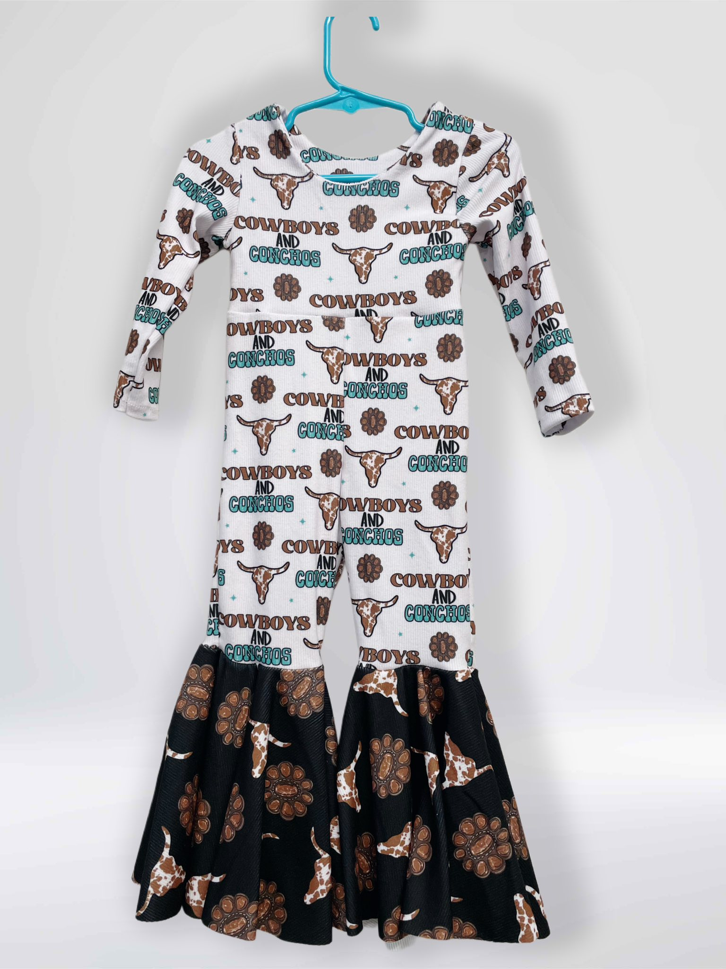 12.3 Pre-order LR2970 baby girls cowboy long sleeve Jumpsuit