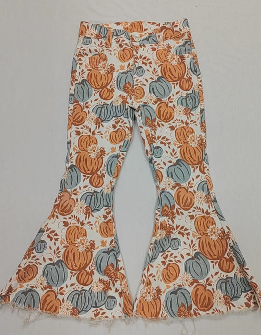 Pre-order P0487 Girls pumpkin Jeans