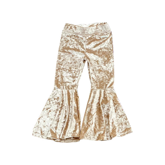 Pre-order P0581 baby girls velvet bell bottom pants