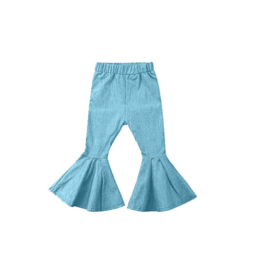 12.1 Pre-order P1007 baby girls blue bell long pant