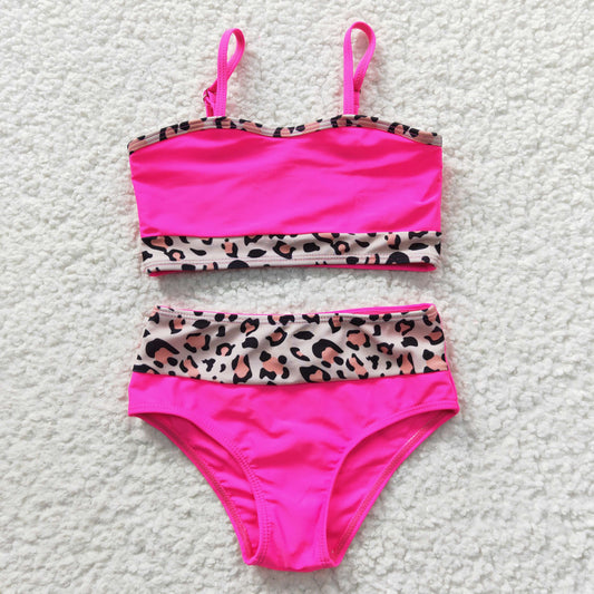 Girls Hot Pink Bathing suit 2PCS