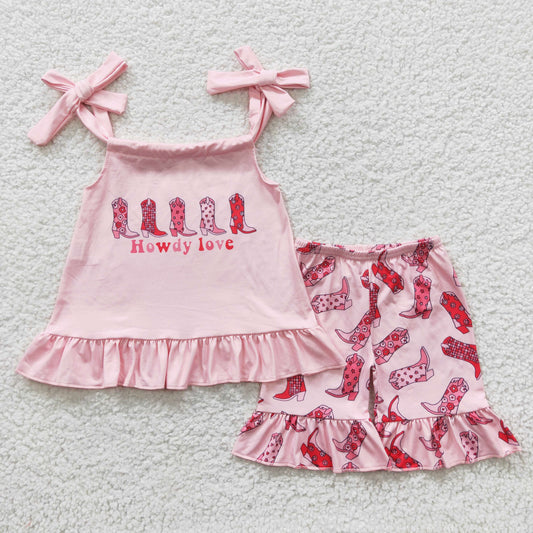 Girl Howdy Love Outfits Short Sleeves