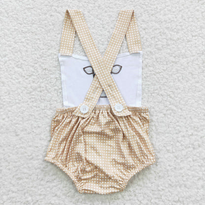 Baby Girls Embroidery Cow Romper