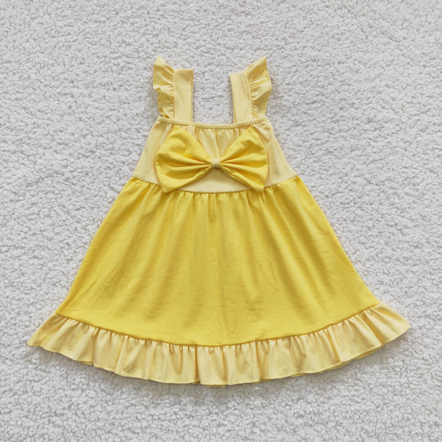 Girls Princess Yellow Dress