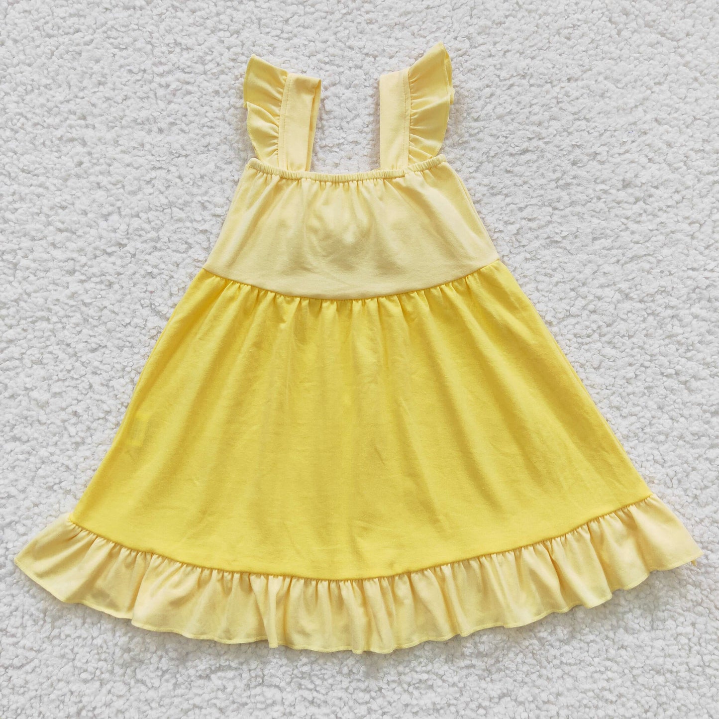 Girls Princess Yellow Dress