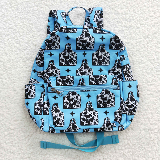 Blue Cow Backpack  10 * 13.9 * 4 inches