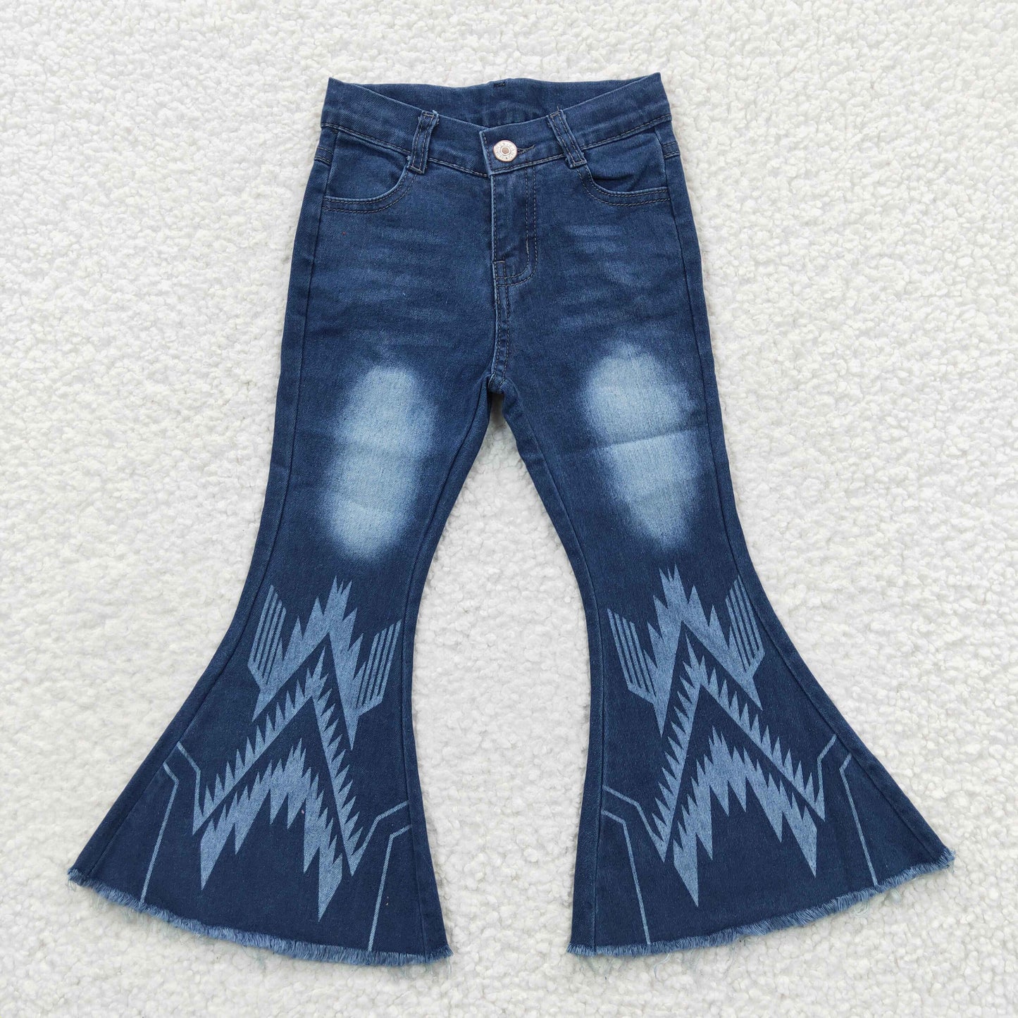 Girls Blue Bell Bottom Jeans