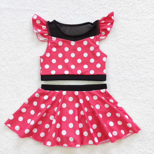 Girls Polka Dot Bathing Suit 2pcs