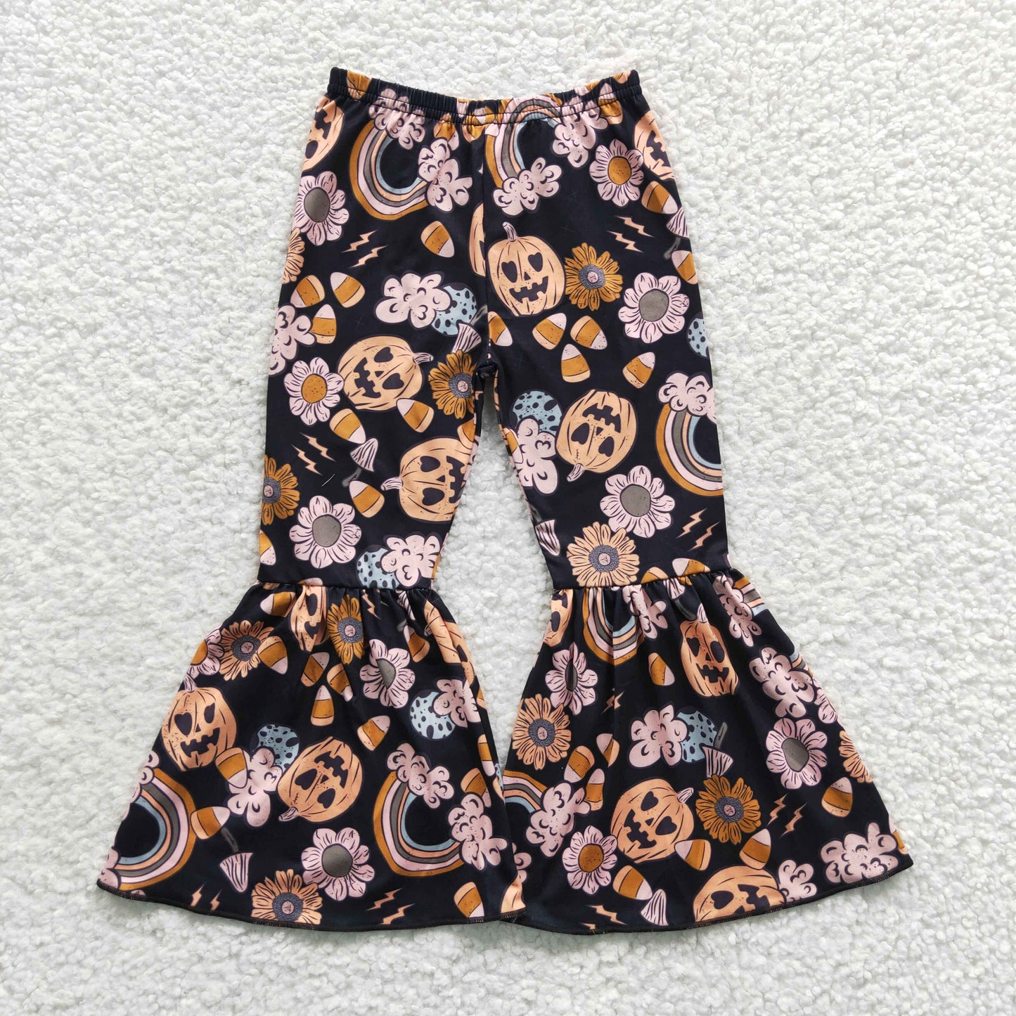 Girls Halloween Bell Bottom Pants