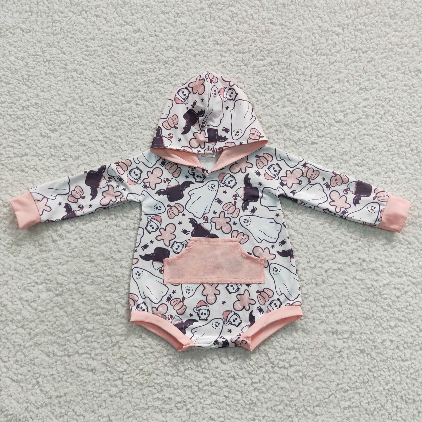 Baby Halloween Hooded Rompers Long Sleeves