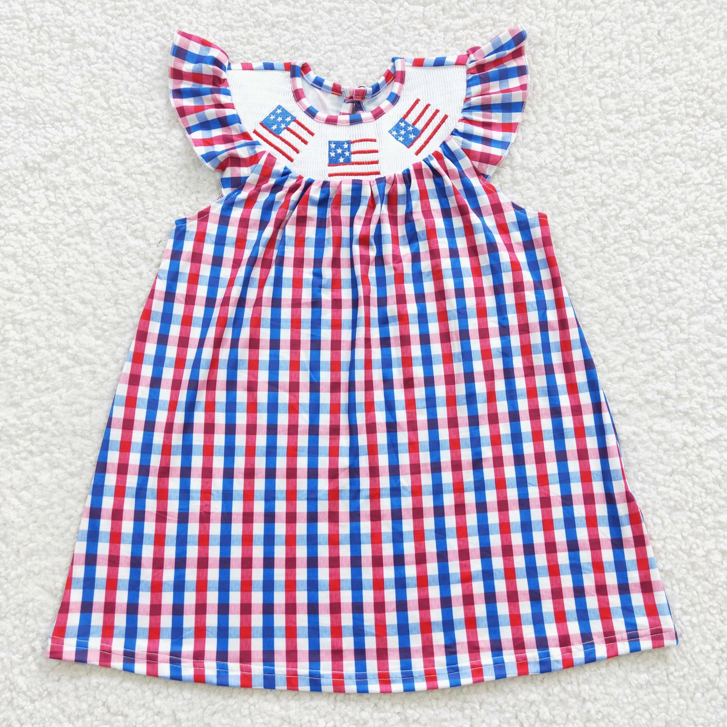 Girls July Fourth Flag Dress
