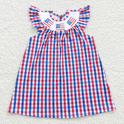 Girls July Fourth Flag Dress
