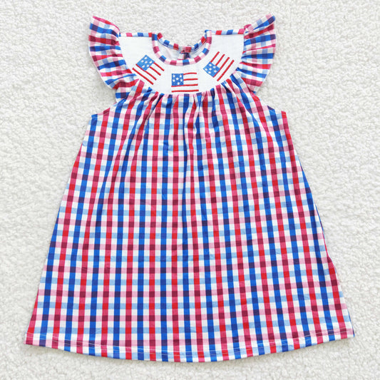 Girls July Fourth Flag Dress