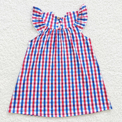 Girls July Fourth Flag Dress