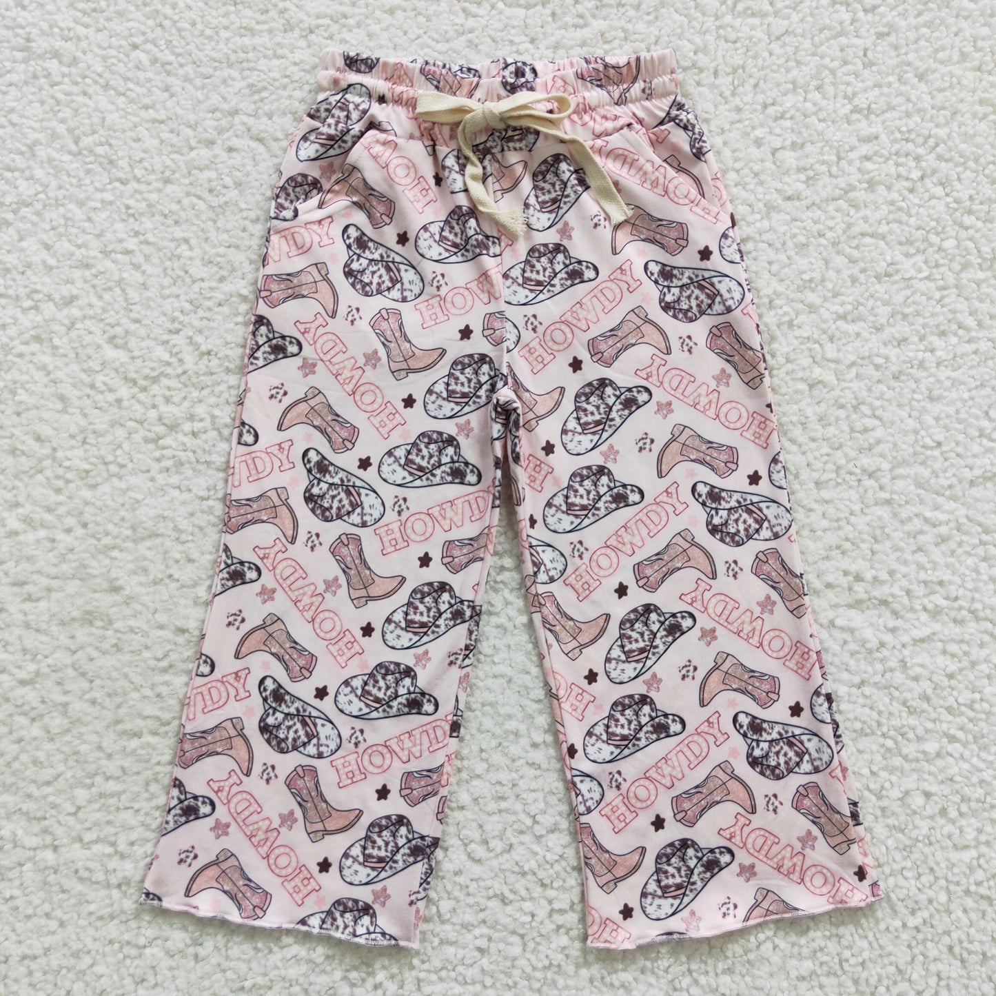 Girls Pink Howdy Wild Pants