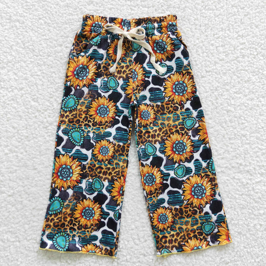 Girls Sunflowers Wild Pants