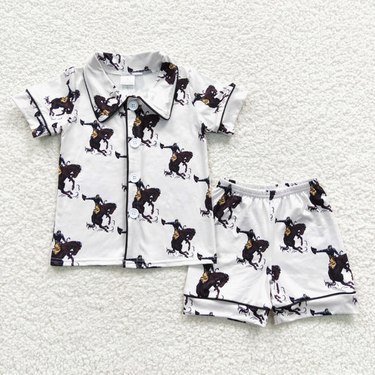 Boys Cowboy Summer Pajamas