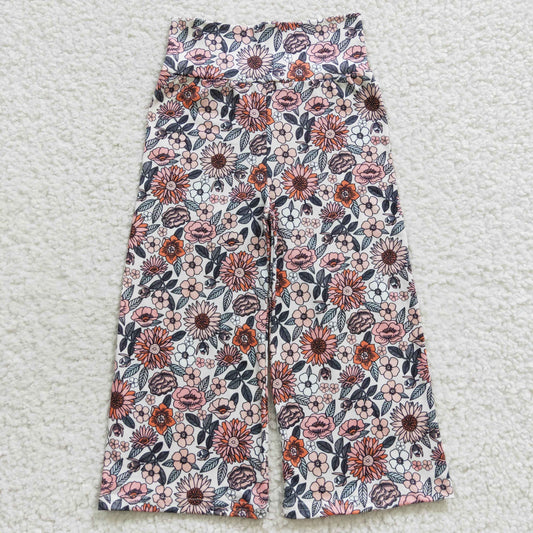 Girls Floral Wild Pants