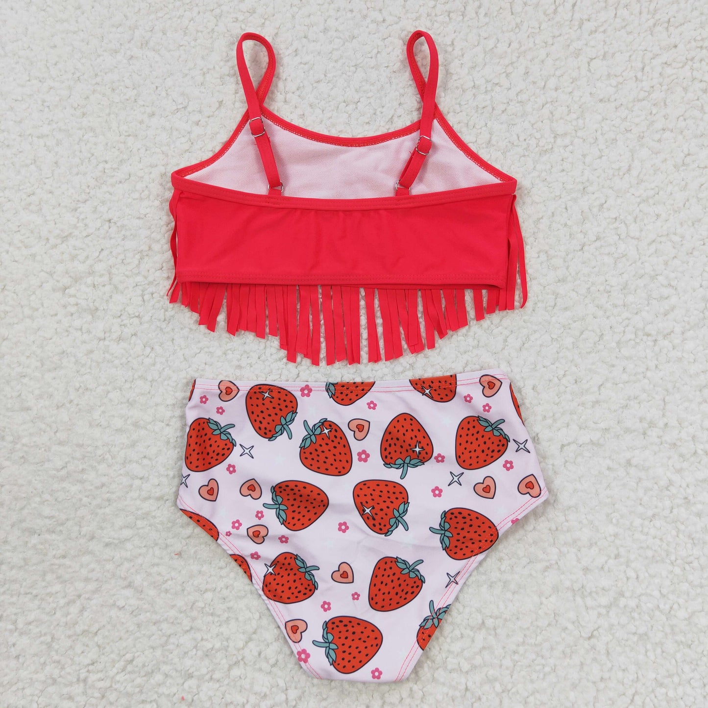 Girls Strawberry Bathing Suit 2pcs