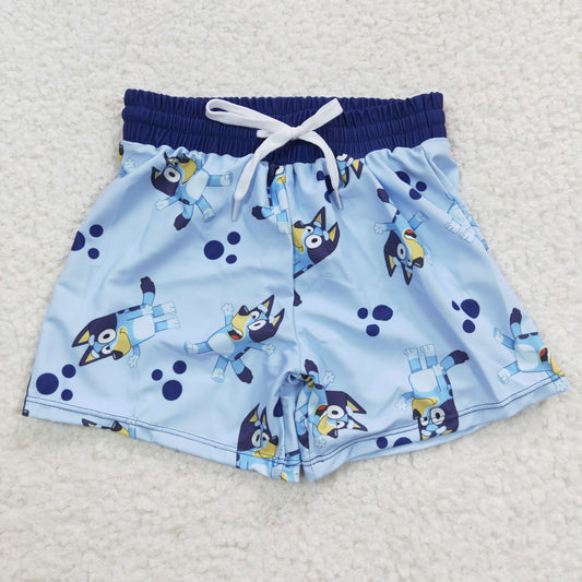 S0137 Boys Cartoon Dog Swimming Trunks