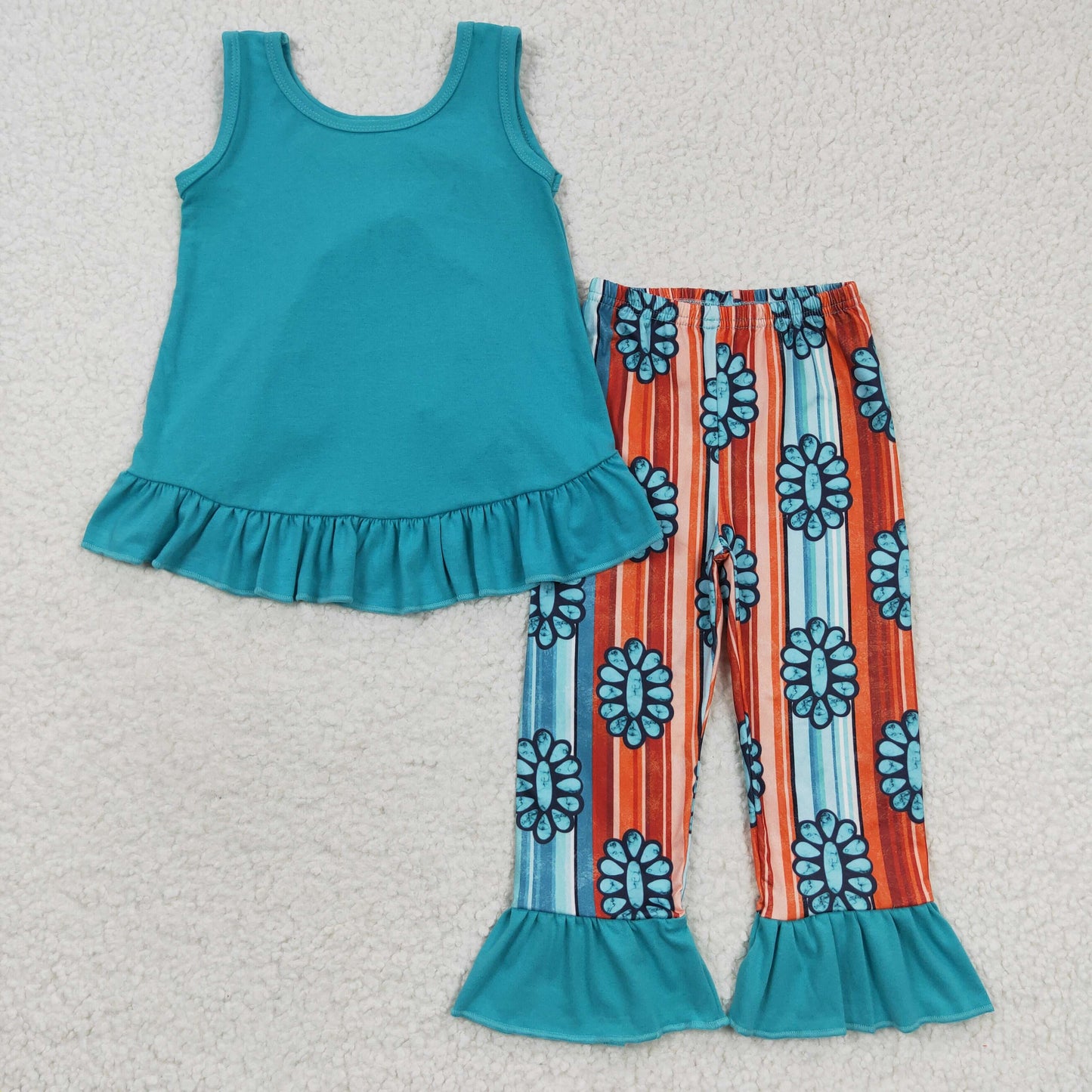 Girls Turquoise Green Outfits