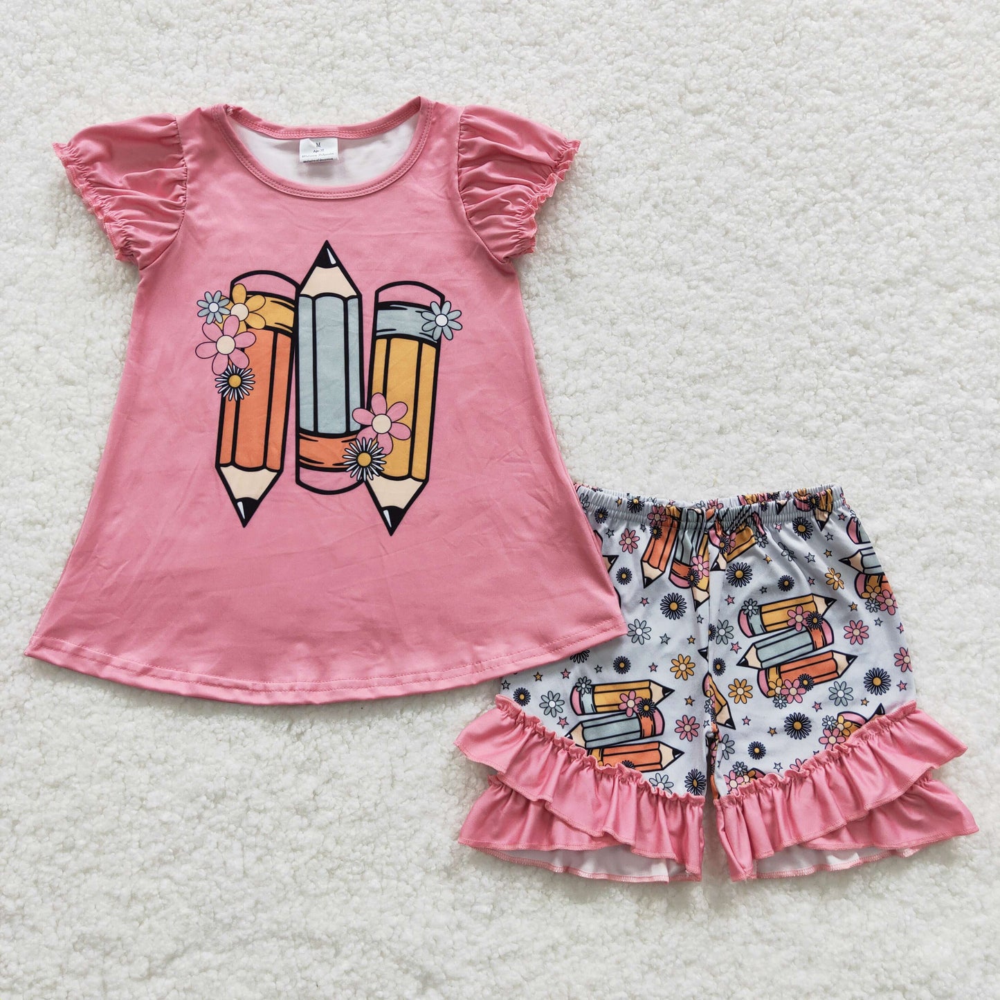 GSSO0356  Girls Back To School Pencil Outfits