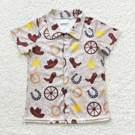 Boys Cowboy Top Shirt