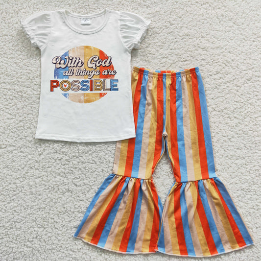 Girls Possible Outfits Stripe Pants