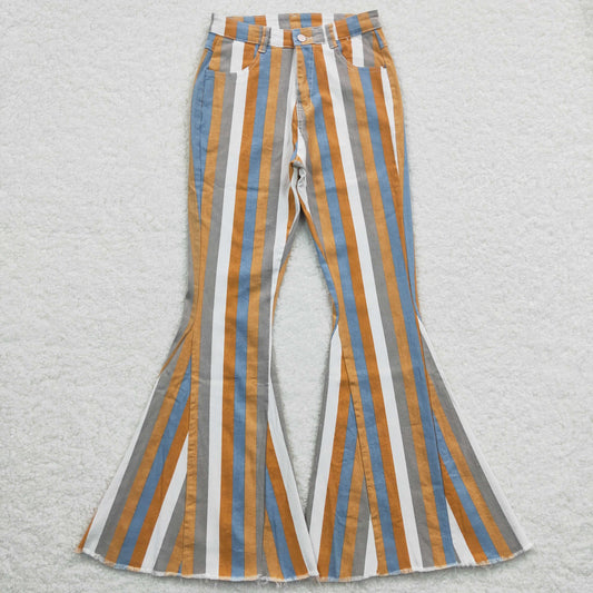 Adults Mama Stripe Bell Bottom Jeans