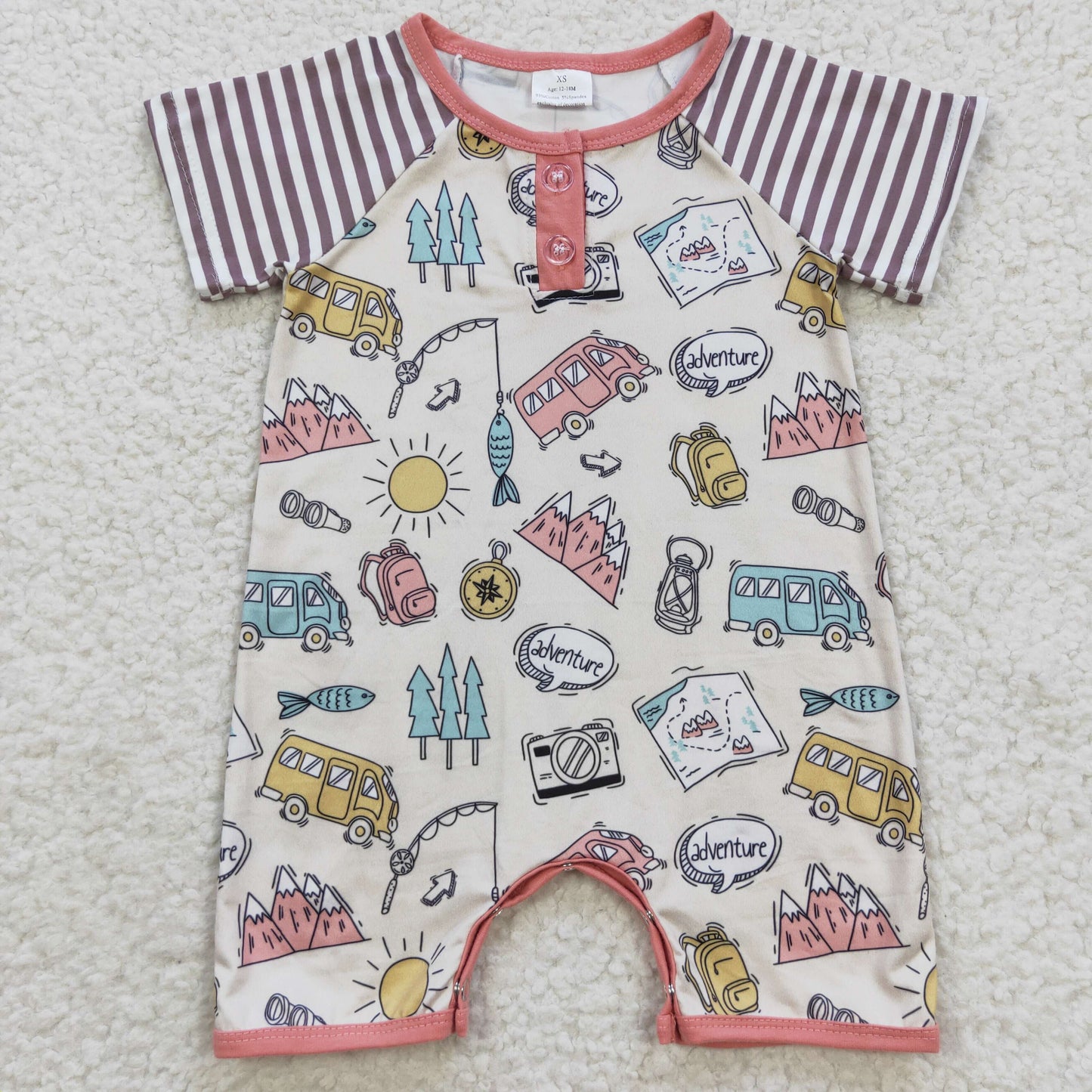 Baby Boys Camping Rompers