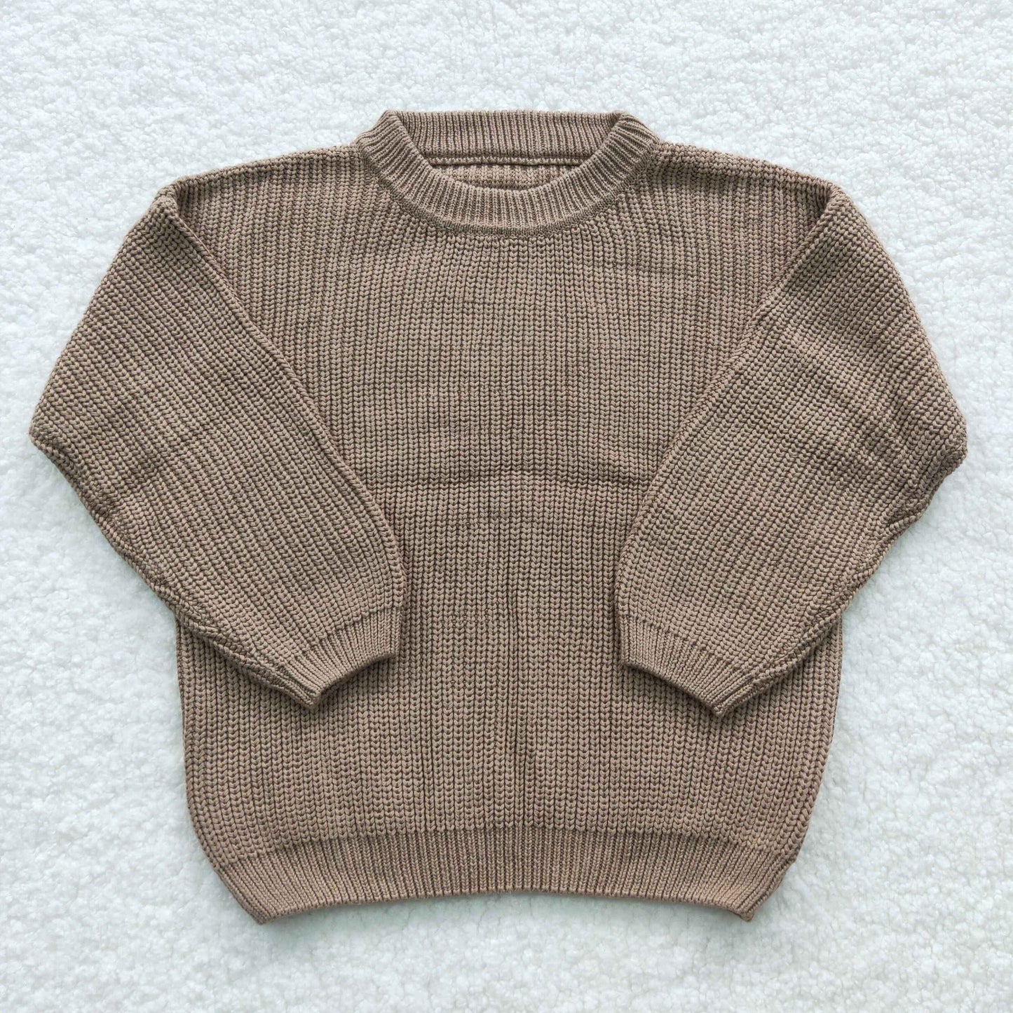 Girls Boys Brown Sweater