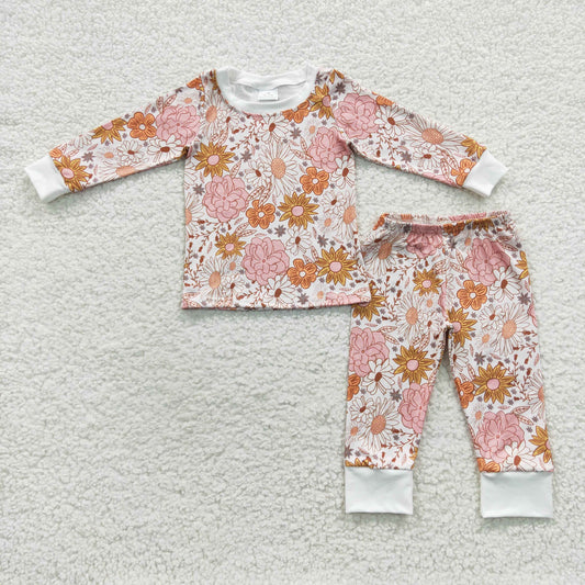 Girls Floral Pajamas