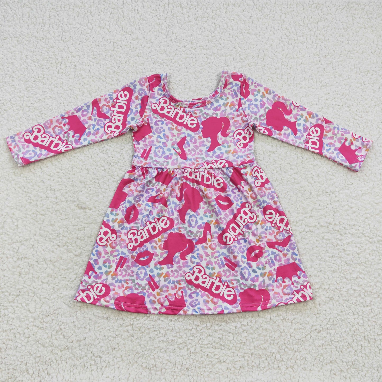 Girls Pink Barbie Dress