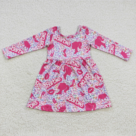 Girls Pink Barbie Dress