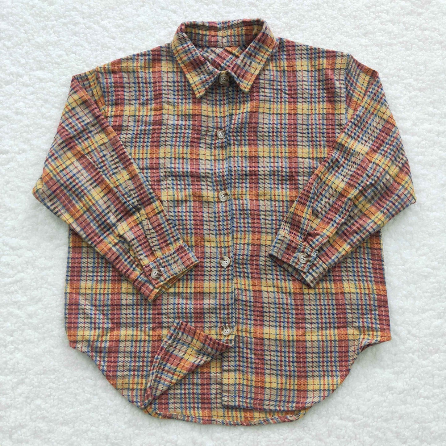 Boys Plaid Shirt Jacket