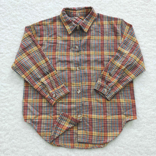 Boys Plaid Shirt Jacket