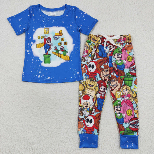 BSPO0142 Boys Cartoon Blue Outfits