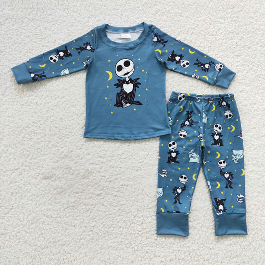 Boys Halloween Skull Pajamas