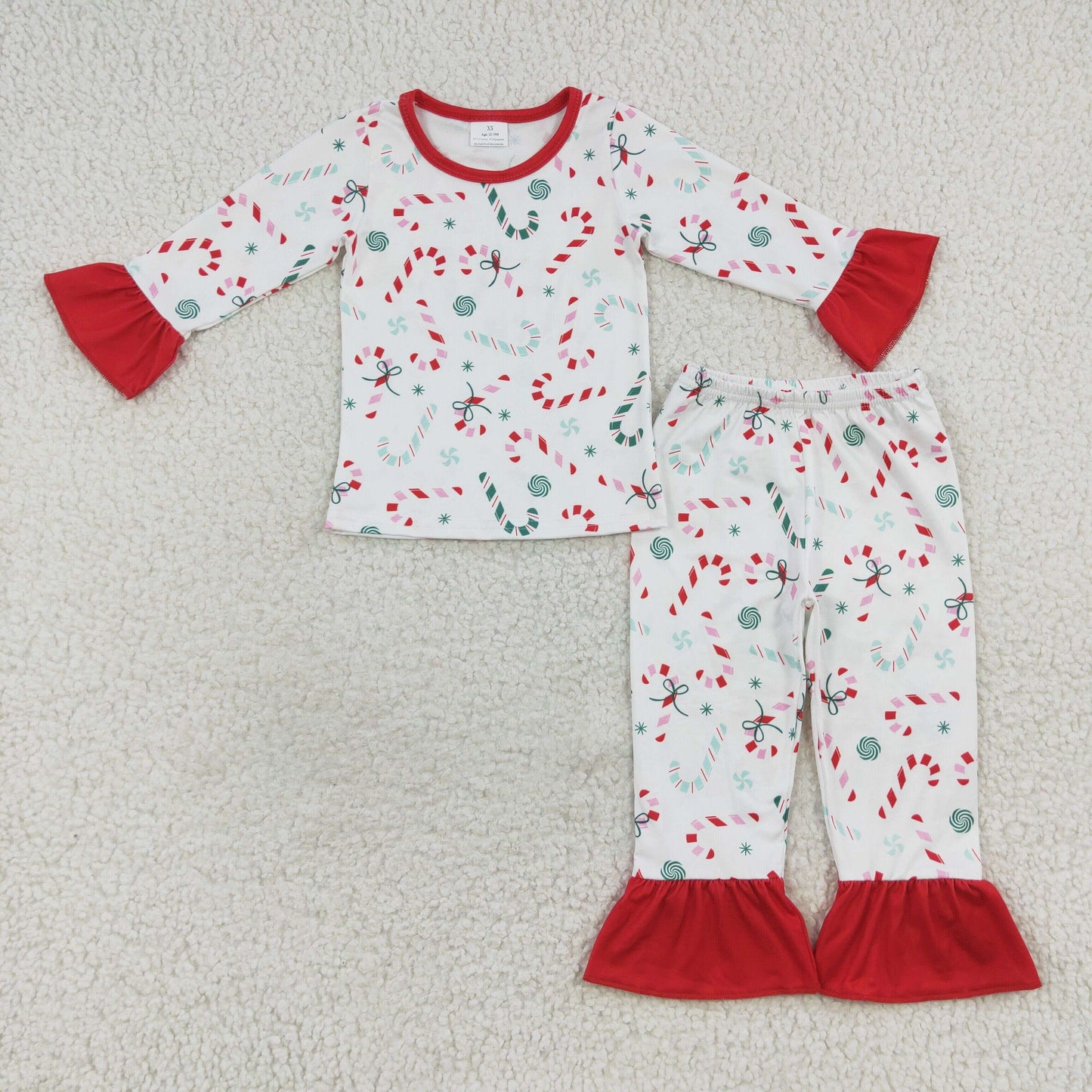GLP0610 Girls Christmas Candy Pajamas