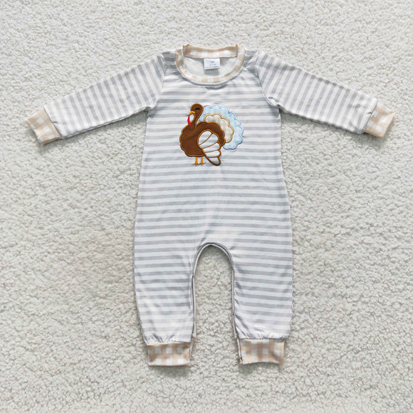 Boys Embroidery Turkey Rompers