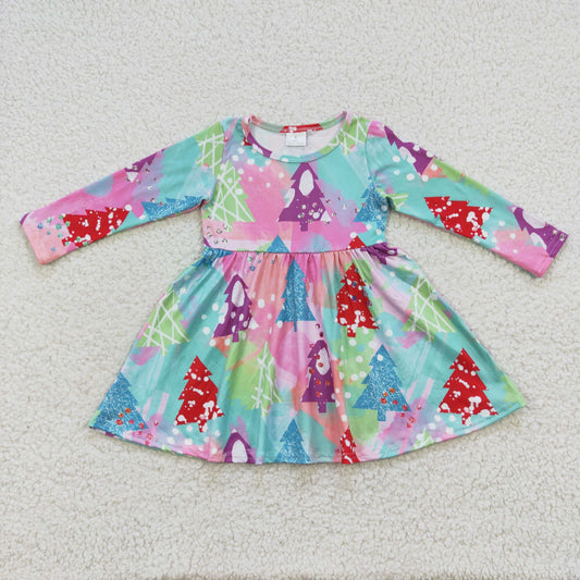 5.5 GLD0241 Girls Christmas Tree Dress