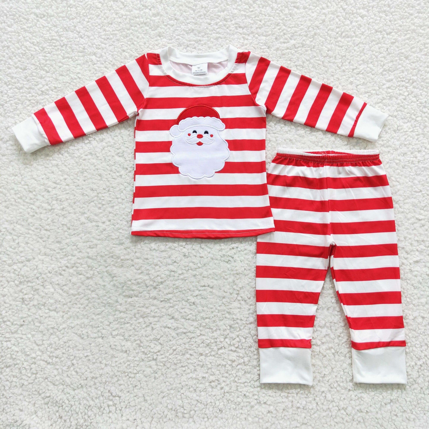 Boys Embroidery Christmas Santa Outfits