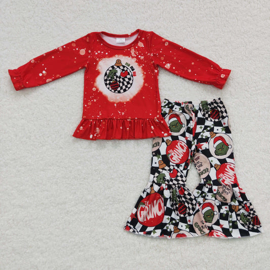 GLP0515 Girls Christmas Red Outfits