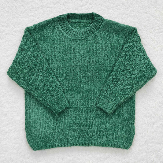 Girls Boys Green Sweater