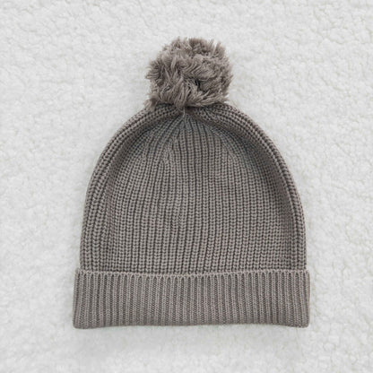 Baby Gray Knitted Hats