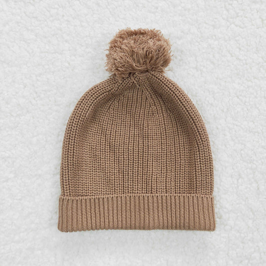 Baby Brown Knitted Hats