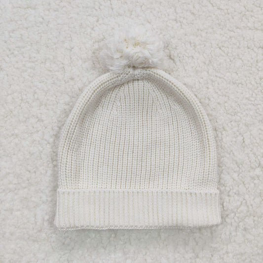 Baby White Knitted Hats