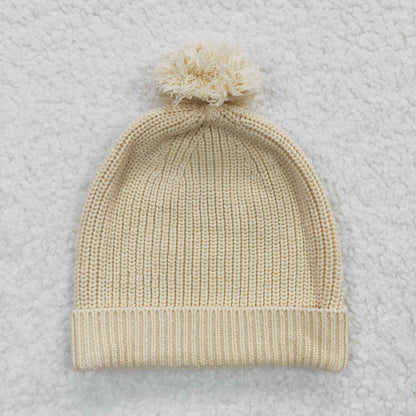 Baby Cream Knitted Hats